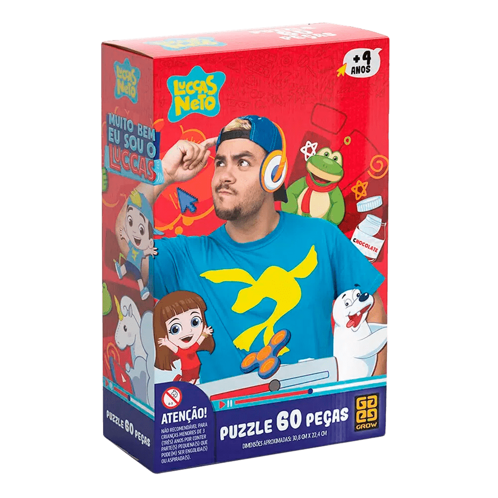 Puzzle 60 peças Luccas Neto / Puzzle 60 pieces Luccas Neto - Grow