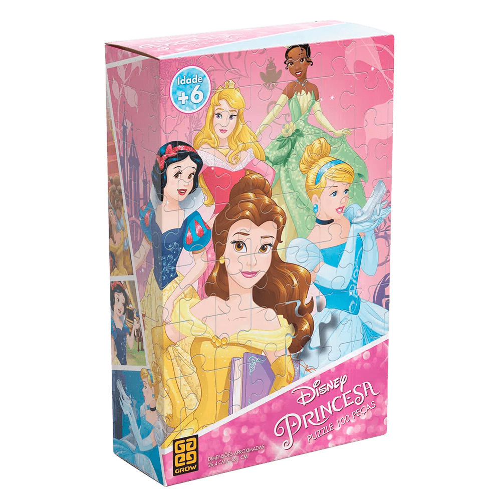 Puzzle 100 peças Princesas / Puzzle 100 Princess Pieces - Grow