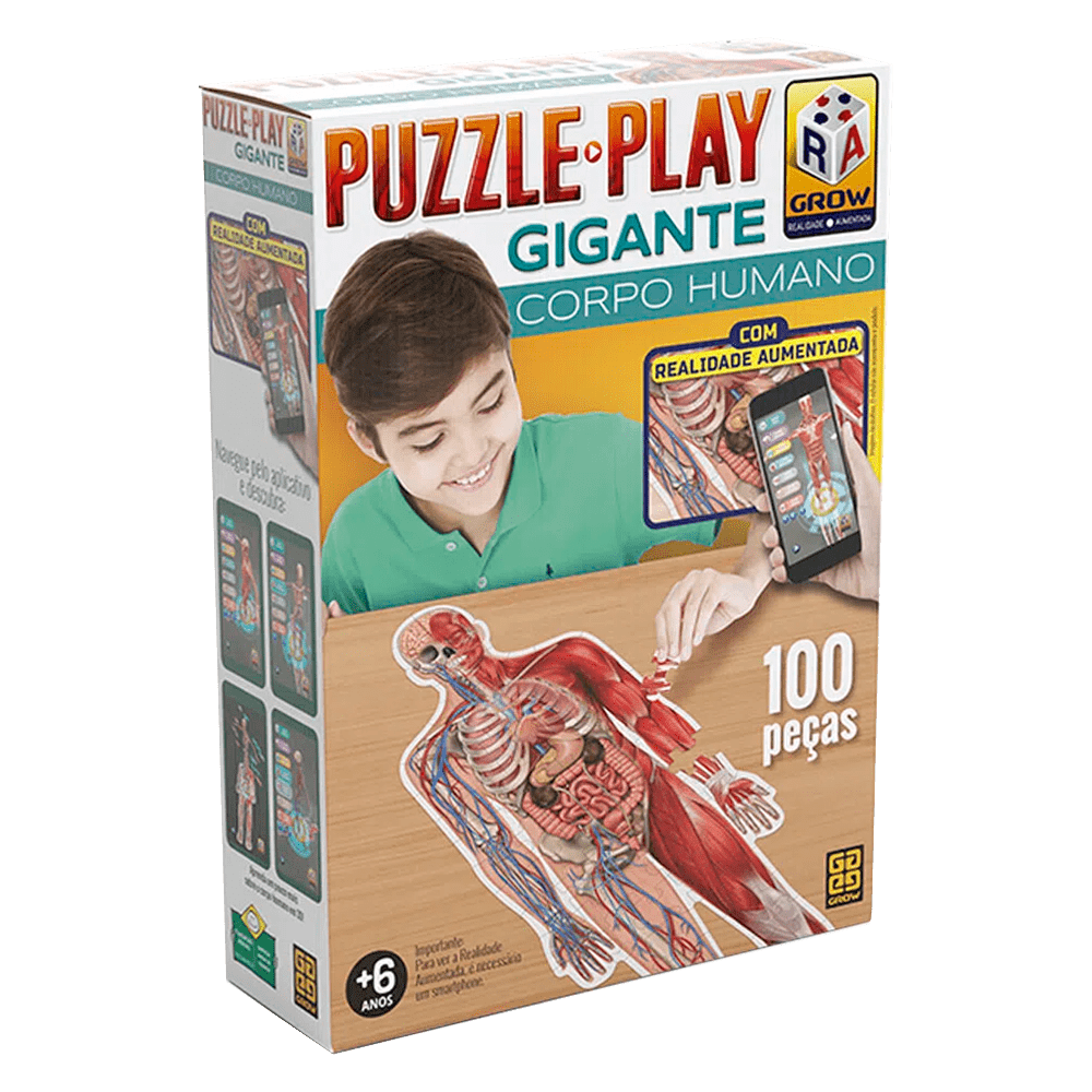 Puzzle Play Gigante Corpo Humano / Puzzle Play Giant Human Body - Grow