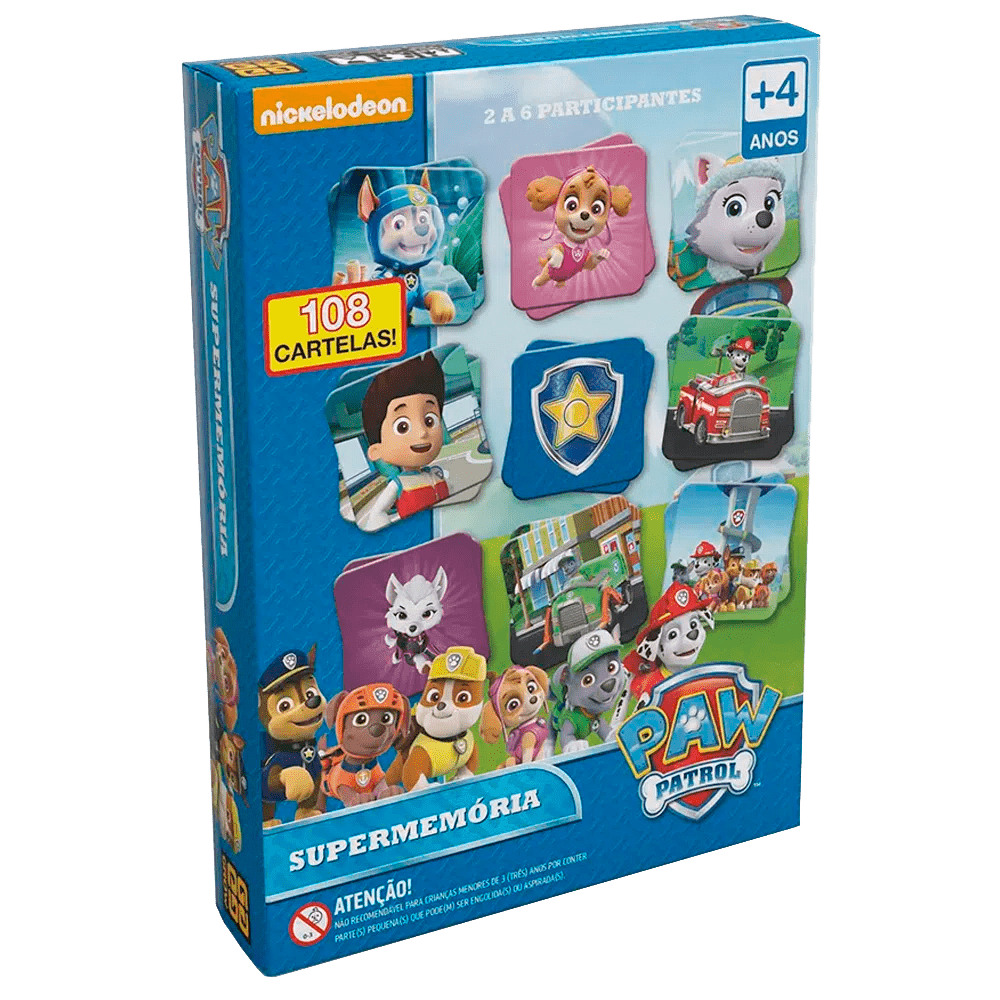 Jogo Supermemória Patrulha Canina / Game Supermemory Canine Patrol - Grow