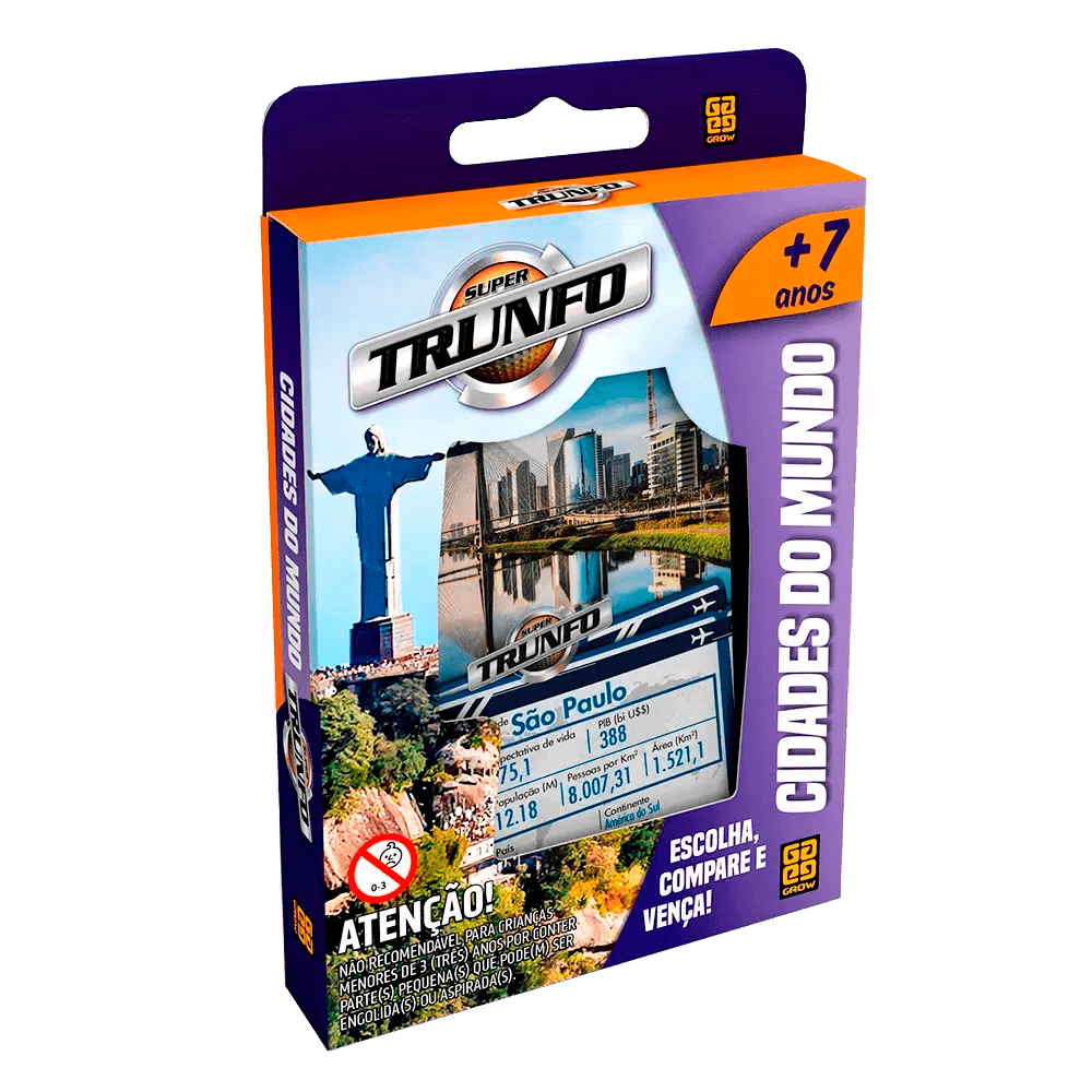 Super Trunfo Cidades do Mundo / Super Trump Cities of the World - Grow