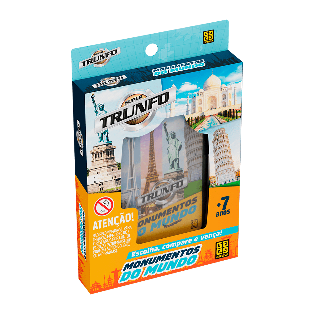 Super Trunfo Monumentos do Mundo / Super Trump Monuments of the World - Grow