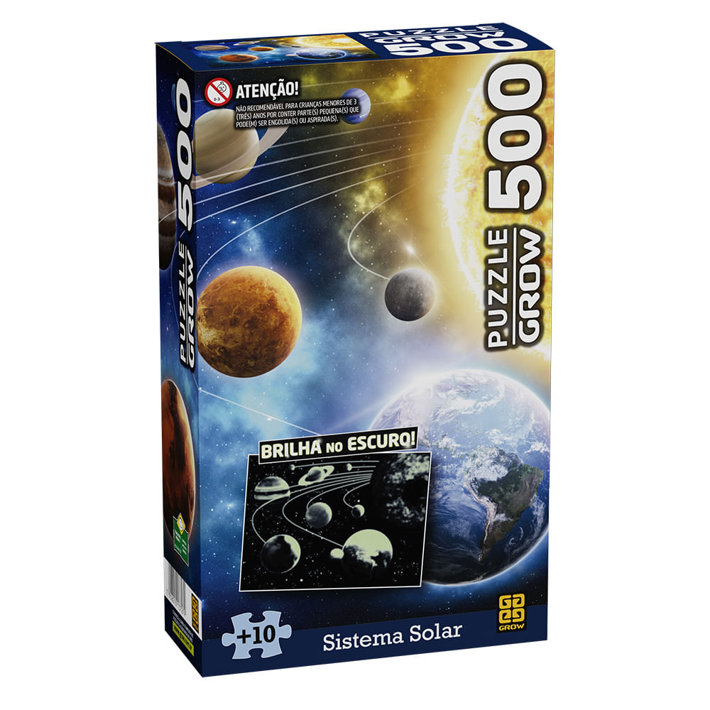 Puzzle 500 peças Sistema Solar / Puzzle 500 pieces solar system - Grow
