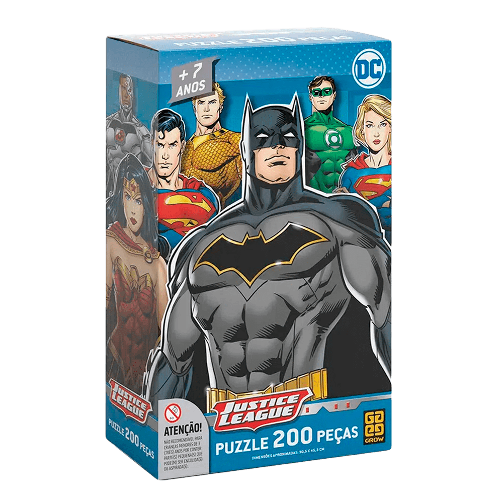 Puzzle 200 peças Liga da Justiça / Puzzle 200 pieces justice alloy - Grow