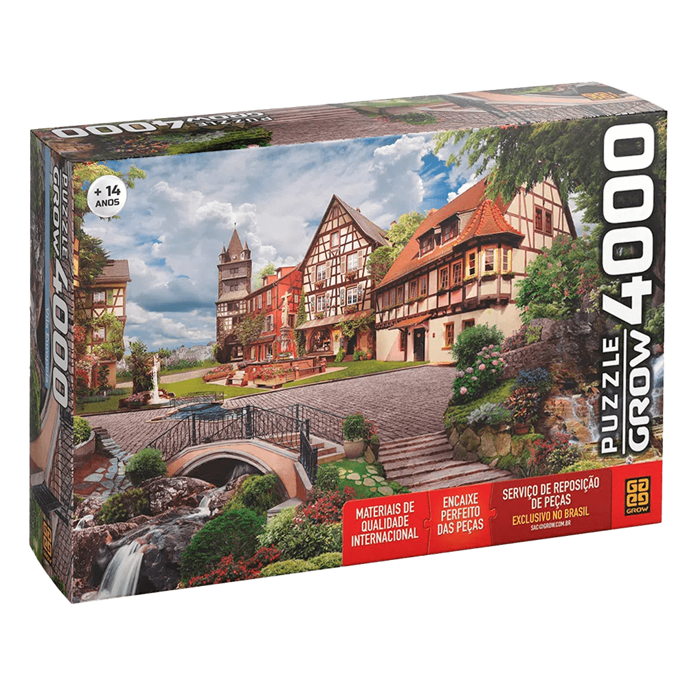 Puzzle 4000 peças Vila Europeia / Puzzle 4000 Parts Vila European - Grow