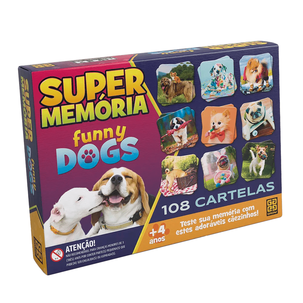 Jogo Supermemória Funny Dogs / Game Supermemory Funny Dogs - Grow