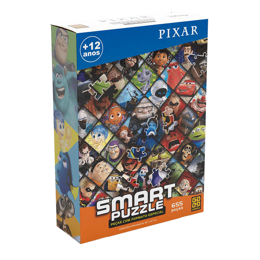 Puzzle 655 peças Smart Puzzle Pixar / Puzzle 655 pieces Smart puzzle pixar - Grow
