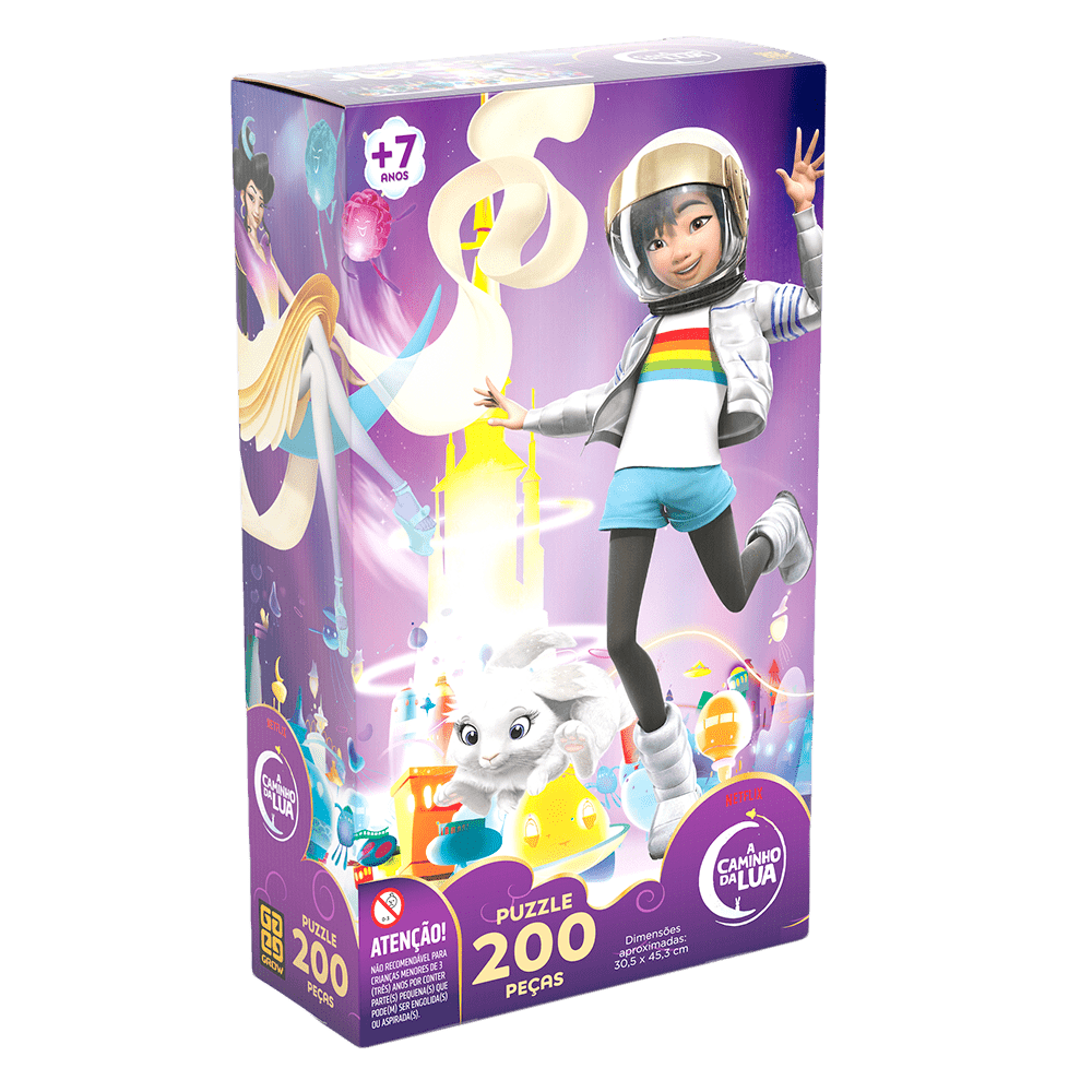 Puzzle 200 peças A Caminho da Lua / Puzzle 200 pieces on the way to the moon - Grow