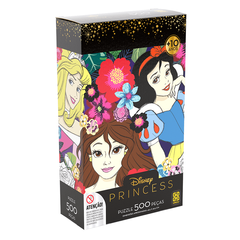 Puzzle 500 peças Princesas / Puzzle 500 Princess Pieces - Grow