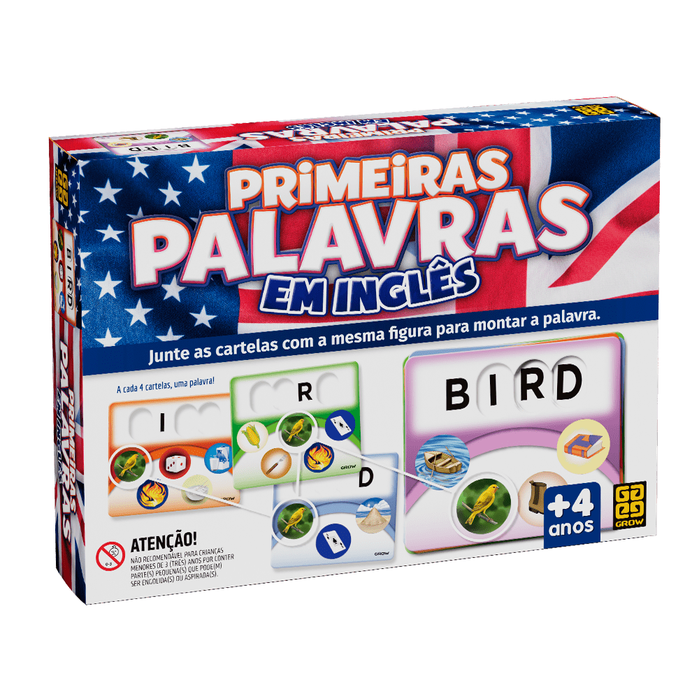 Jogo Primeiras Palavras em Inglês / Game first words in English - Grow