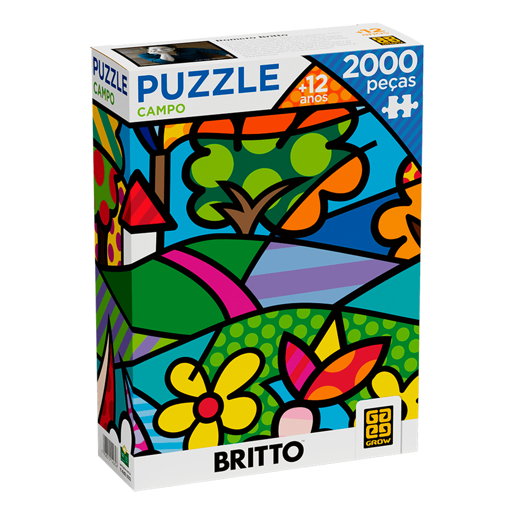 Puzzle 2000 peças Romero Britto Campo / Puzzle 2000 pieces Romero Britto field - Grow