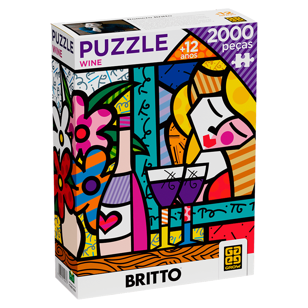 Puzzle 2000 peças Romero Britto Wine / Puzzle 2000 pieces Romero Britto Wine - Grow