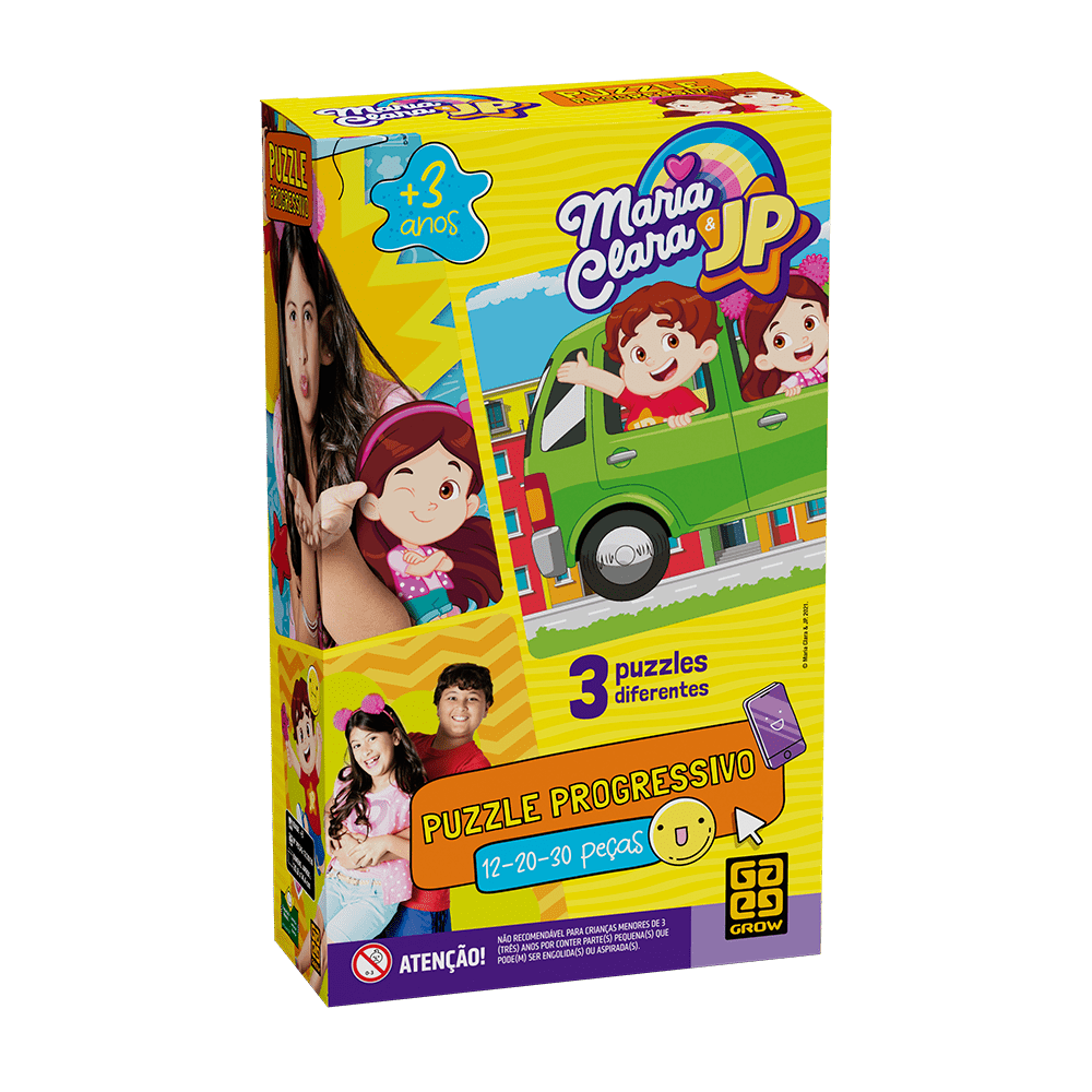 Puzzle Progressivo Maria Clara e JP / Progressive puzzle Maria Clara and JP - Grow