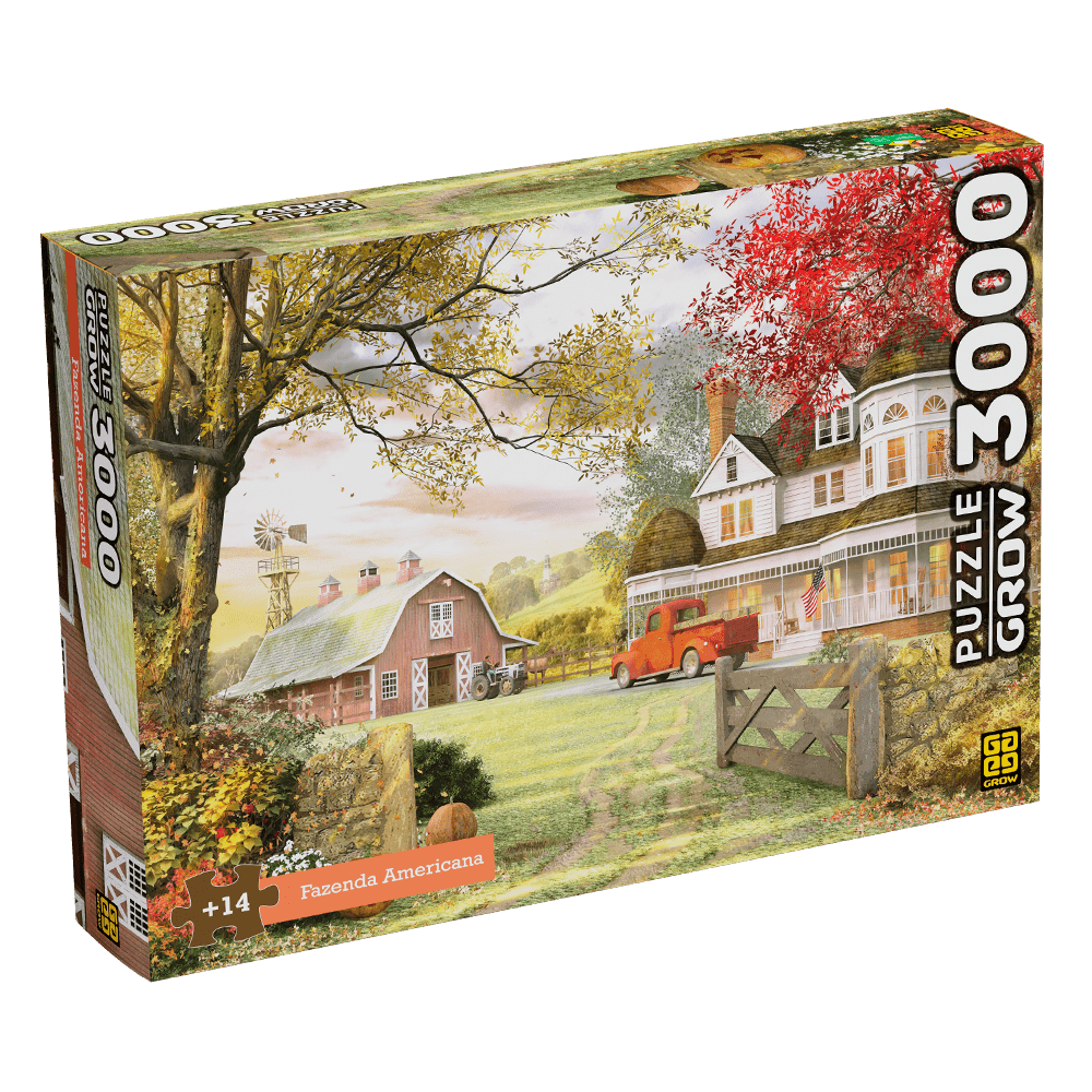 Puzzle 3000 peças Fazenda Americana / Puzzle 3000 pieces farm american - Grow