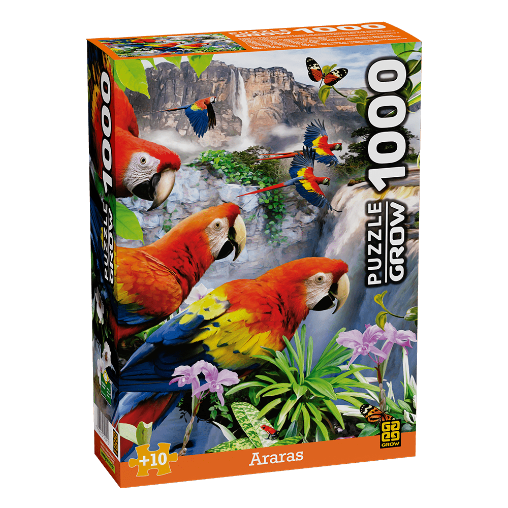 Puzzle 1000 peças Araras / Puzzle 1000 pieces macaws - Grow