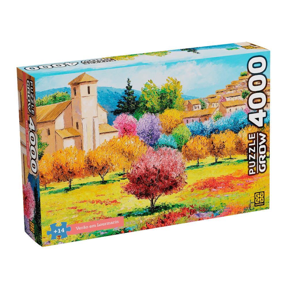 Puzzle 4000 peças Verão em Lourmarin / 4000 puzzle pieces summer in Lourmarin - Grow