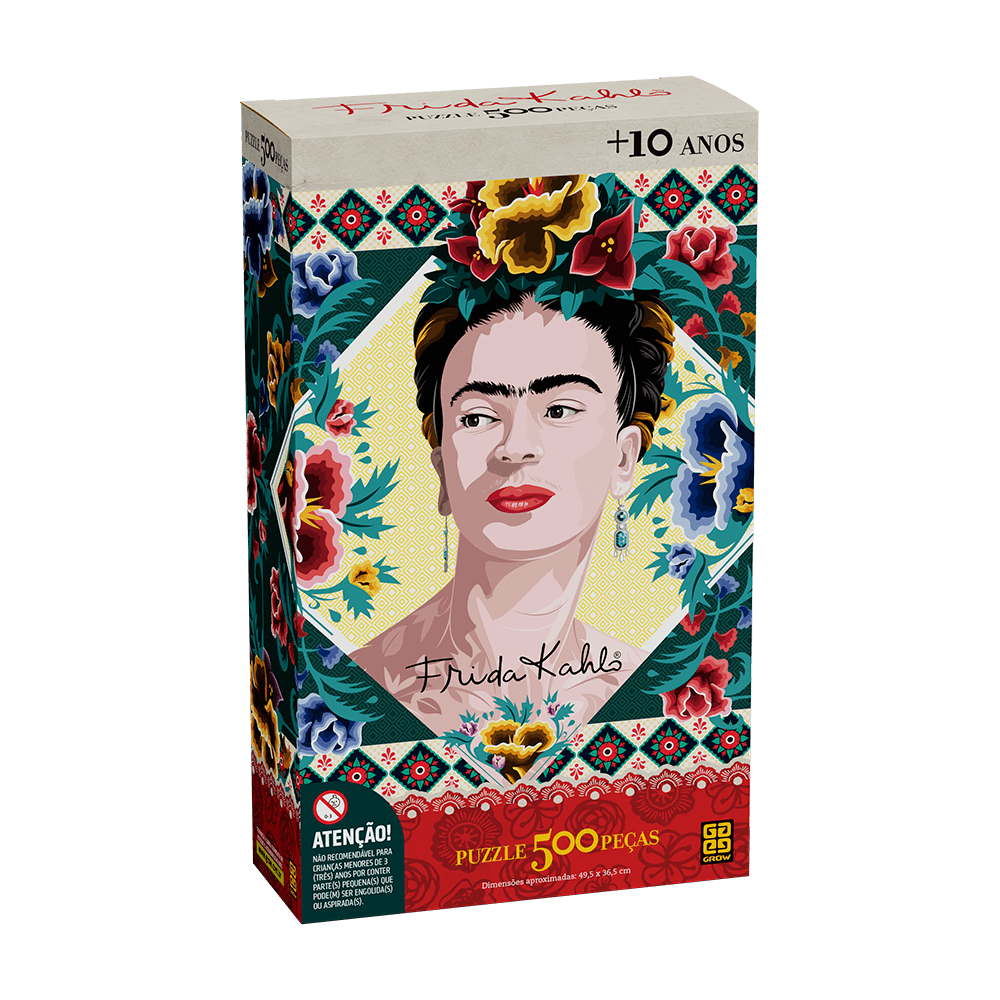 Puzzle 500 peças Frida Kahlo / Puzzle 500 pieces Frida Kahlo - Grow