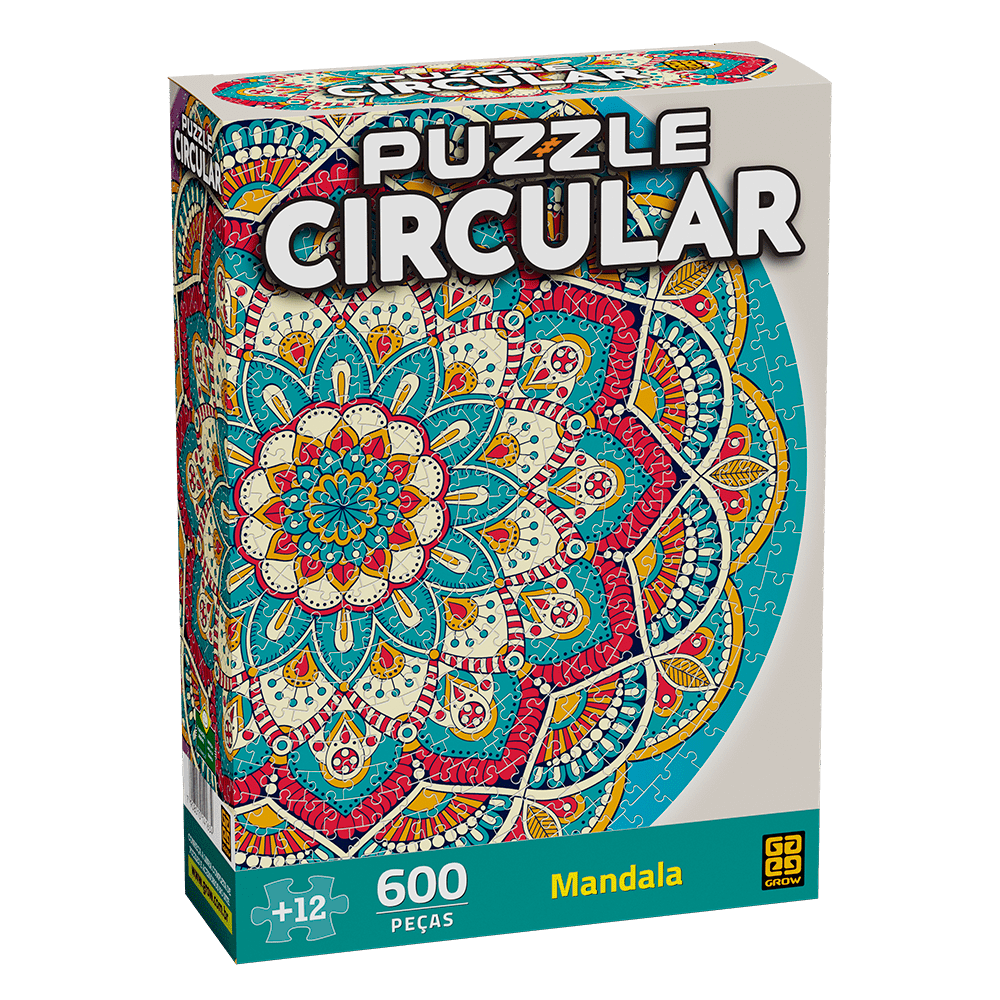 Puzzle 600 peças Mandala / Puzzle 600 pieces mandala - Grow