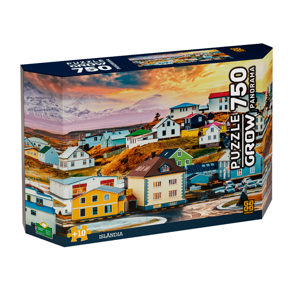 Puzzle 750 peças Panorama Islândia / Puzzle 750 pieces Panorama Iceland - Grow