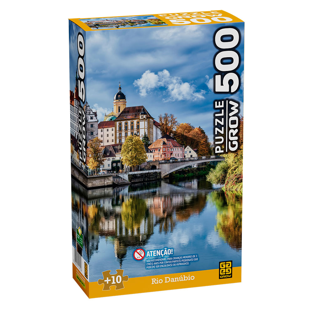 Puzzle 500 peças Rio Danúbio / Puzzle 500 pieces river Danube - Grow