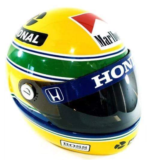 Ayrton senna helmet year 1991 F1 full size Never used Ayrton Senna Da Silva