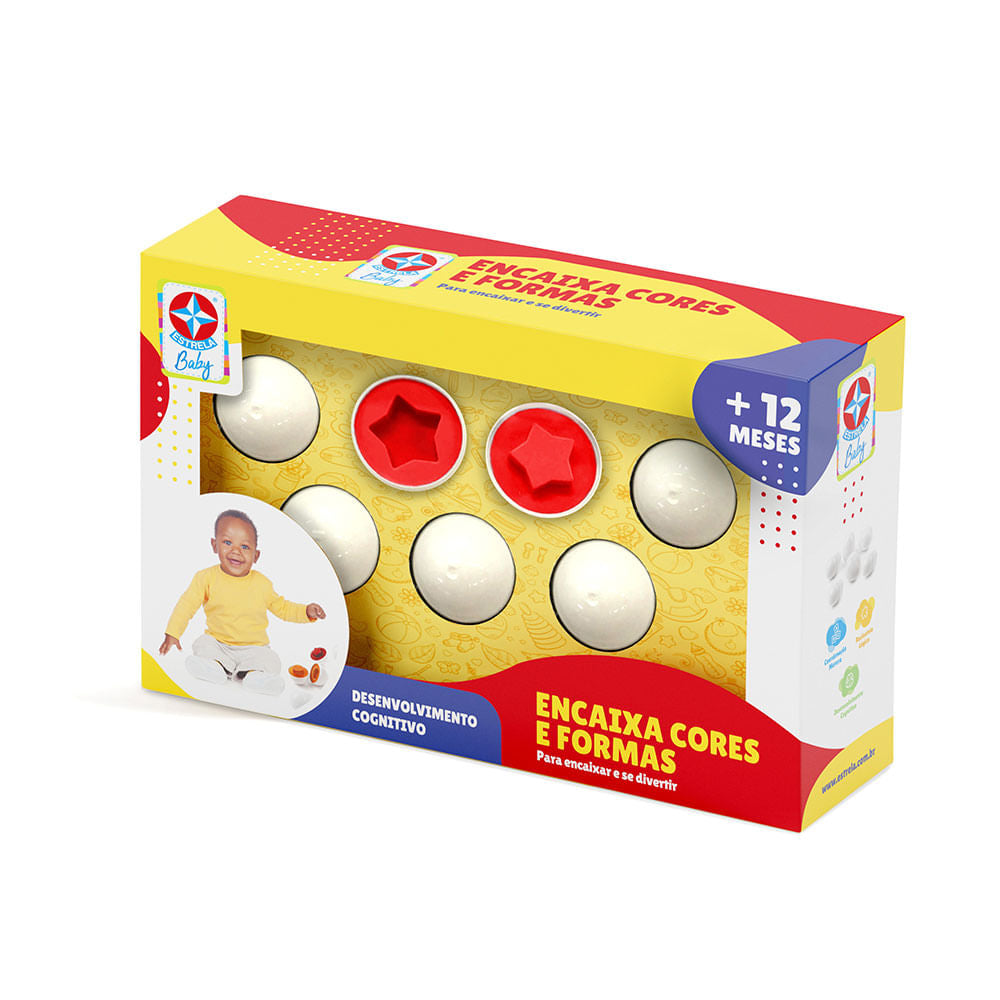 Encaixa Cores e Formas - Estrela Baby