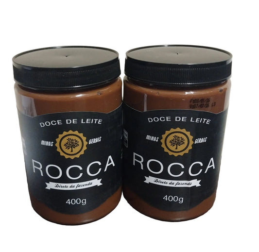 Lot of 2 Rocca Dulce de Leite Milk Cream MG Made on Farm Candy Sweet 400g