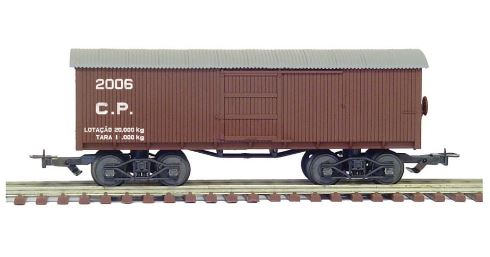 Old Closed Wagon Cia Paulista Locomotive 2080 FRATESCHI Miniature Collection Vintage