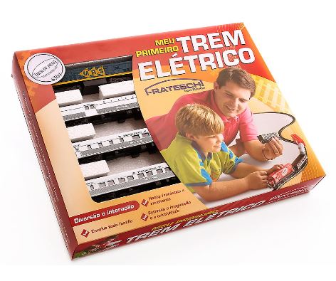 Silver Express Train Rio SP 6504 Eletric Locomotive Wagon FRATESCHI Miniature HO Scale 1:87 Figure
