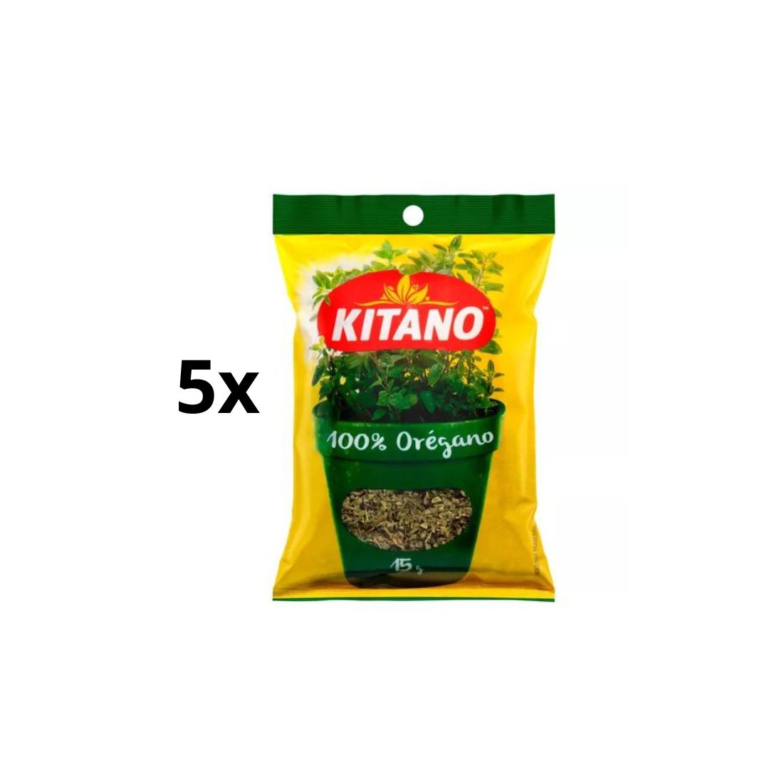 Lot of 5 Brazilian Kitano Oregano Seasoning Food Spice Cooking 15g