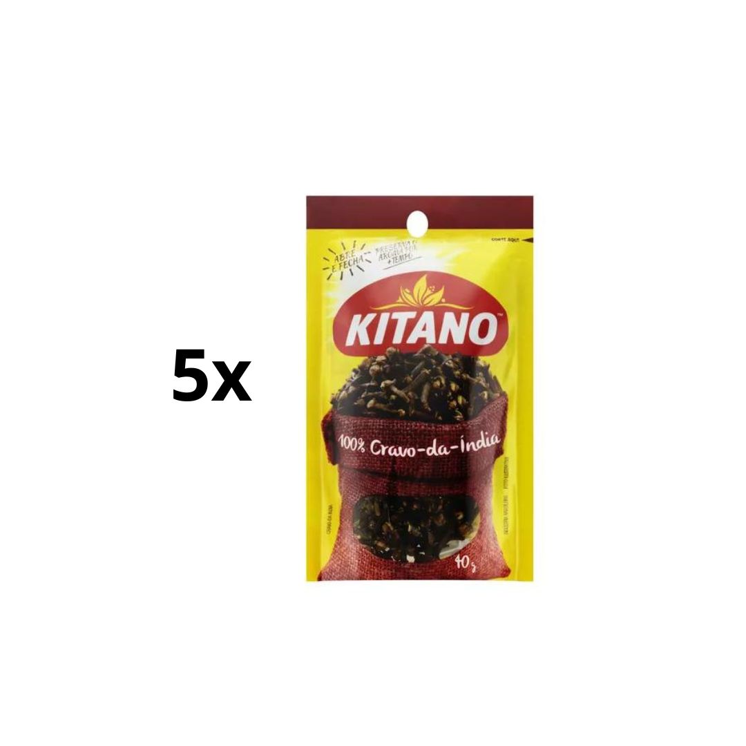 Lot of 5 Brazilian Kitano Cravo da índia Pouch Clove Seasoning Spice Cooking 40g