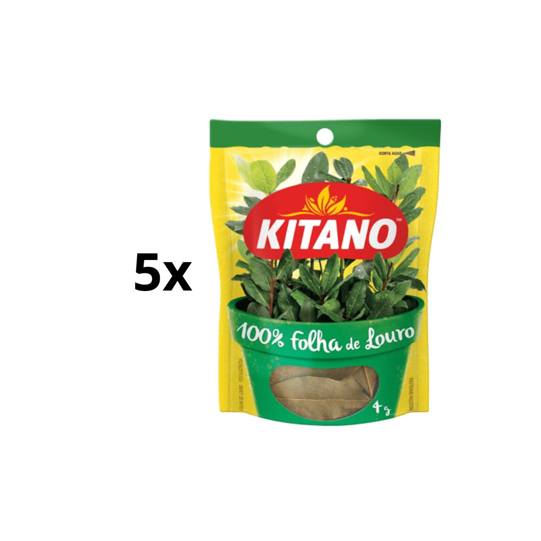 Lot of 5 Brazilian Bay Leaf Louro Kitano Seasoning Spice Cooking 4g