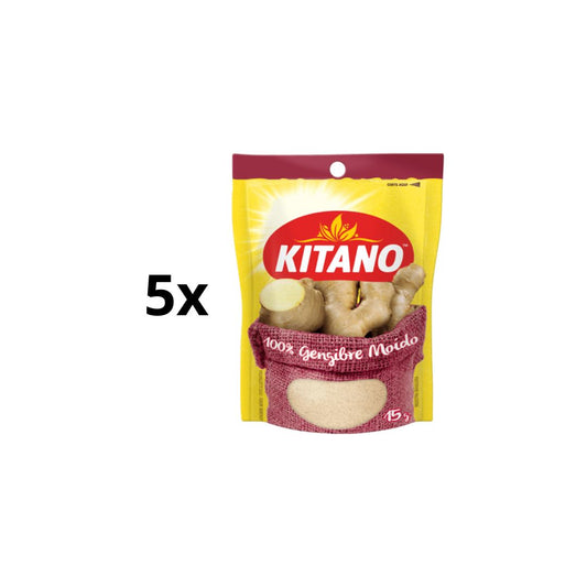 Lot of 5 Brazilian Kitano Ground Ginger Gengibre Seasoning Spice Cooking 15g