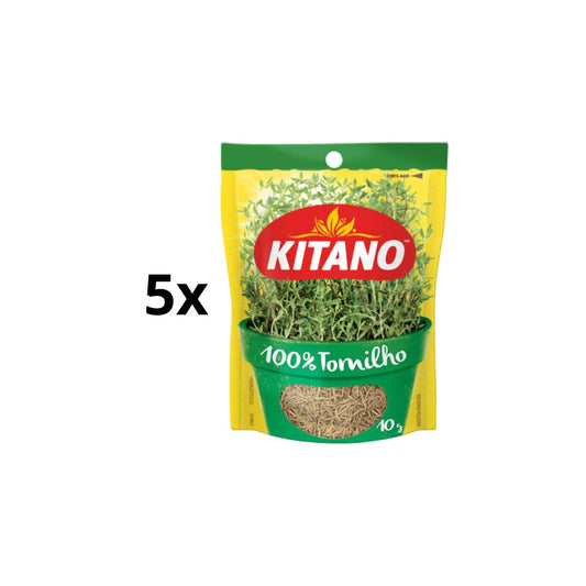 Lot of 5 Brazilian Kitano Thyme Tomilho Seasoning Spice Cooking 10g