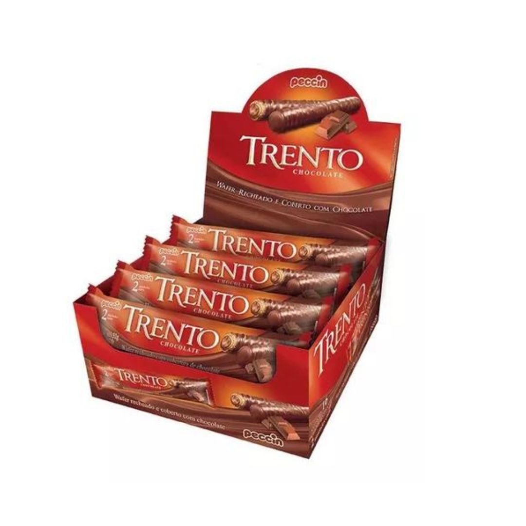 Brazilian Peccin Trento Chocolate Wafer Candy 16x32g