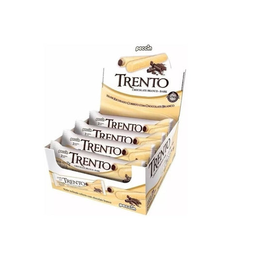 Brazilian Peccin Trento Dark White Chocolate Wafer Candy 16x32g