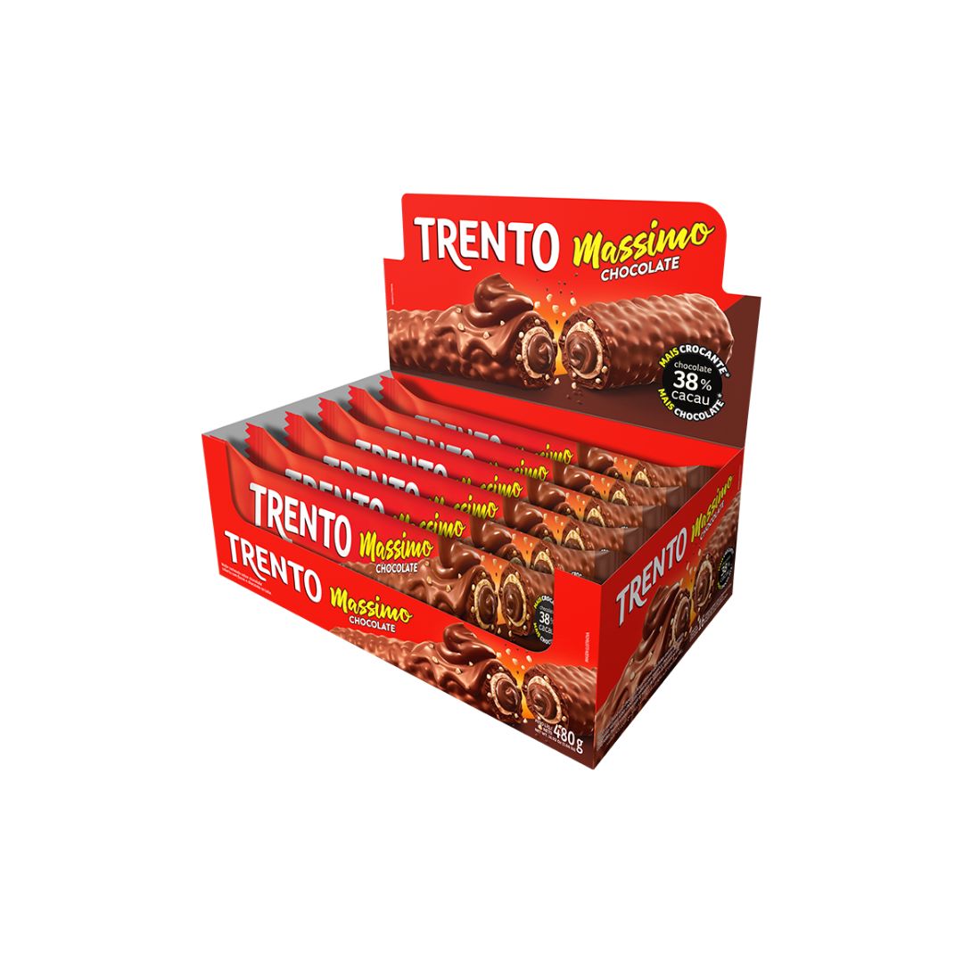 Brazilian Peccin Trento Massimo Chocolate Wafer Candy 16x30g