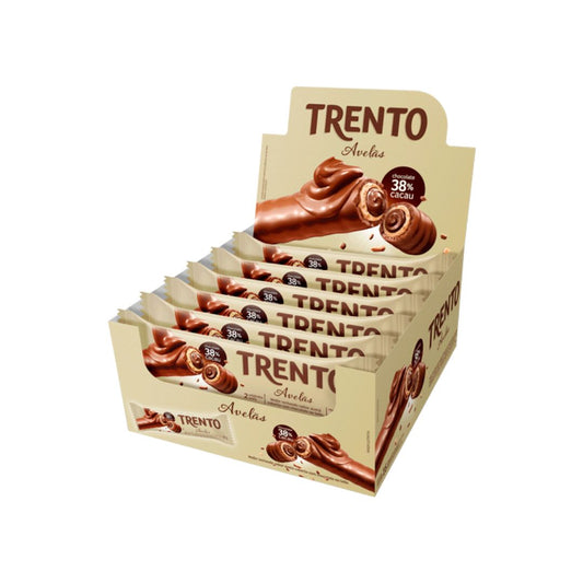 Brazilian Peccin Trento Chocolate Hazelnut Wafer Candy 16x32g