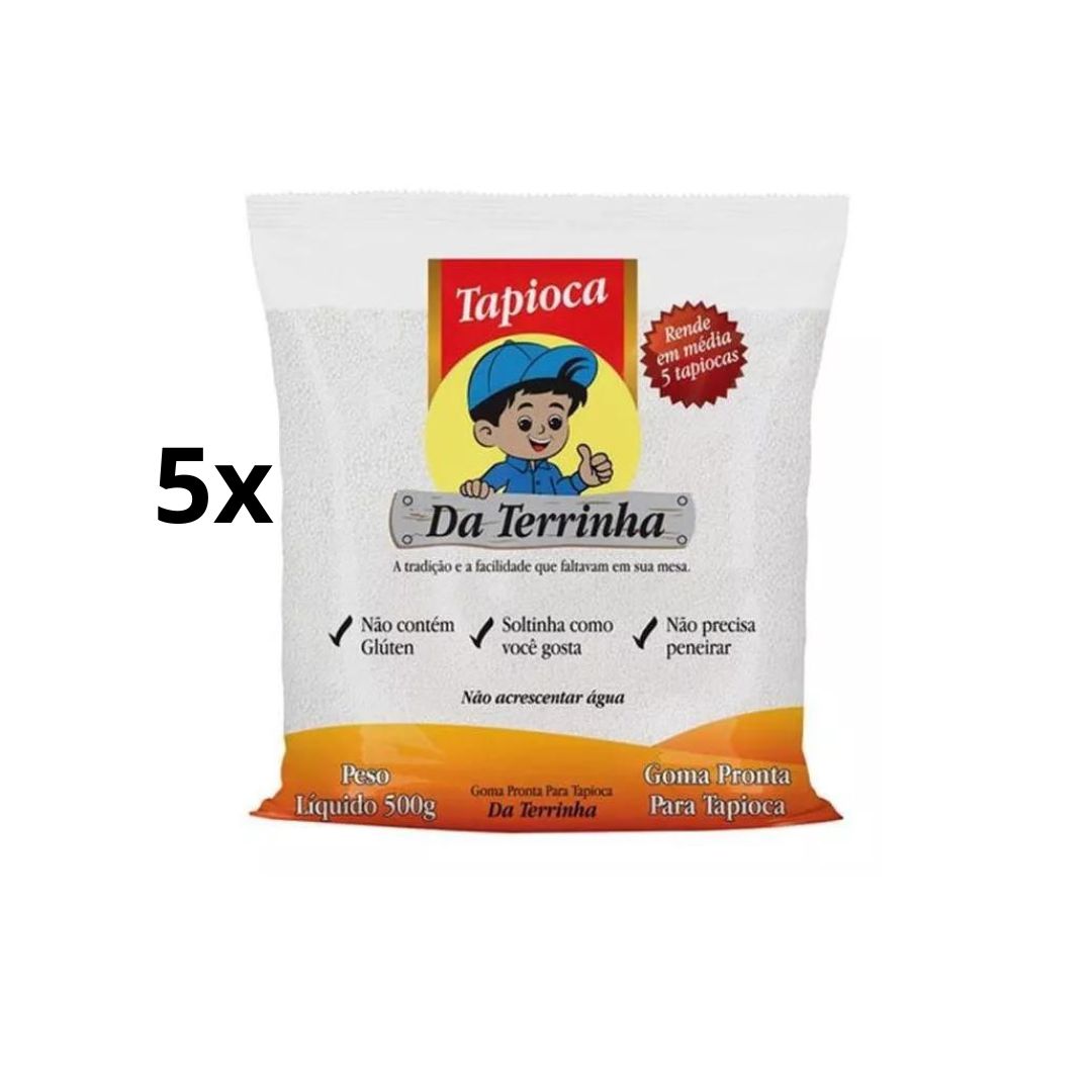 Lot of 5 Da Terrinha Goma Tapioca Food Snack Appetizer Cassava Flour Crepe