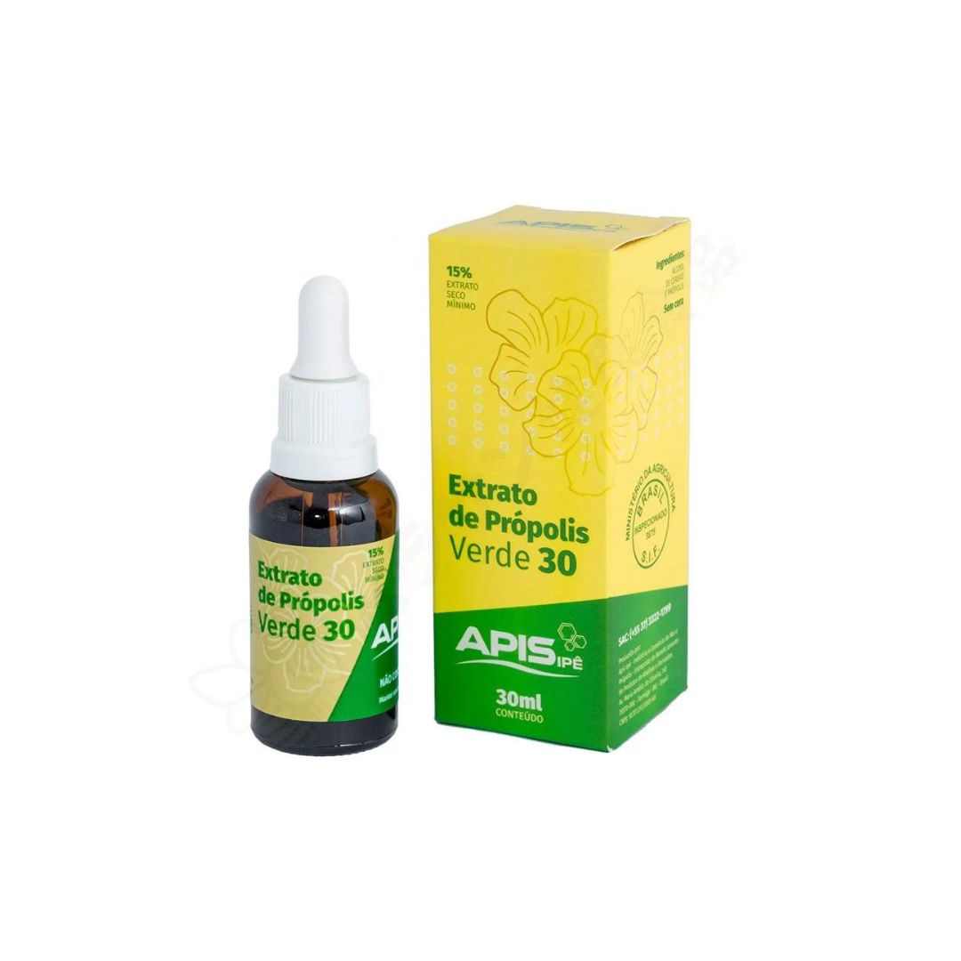 Apis Ipe Green Propolis Extract 30 Low Wax 15% 30ml Health Immunity