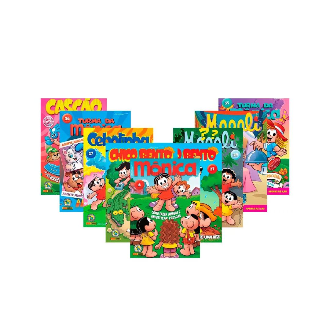 Lot of 12 Panini Turma da Monica Comic Books Kids Varied Original Collection