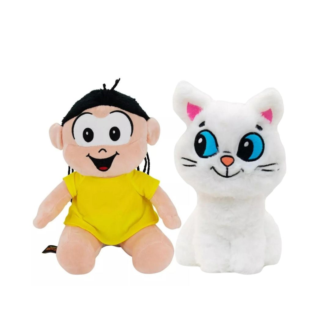 Tasco Turma da Monica Magali + Mingau 20cm Plush Toys Antiallergenic Kids Fun