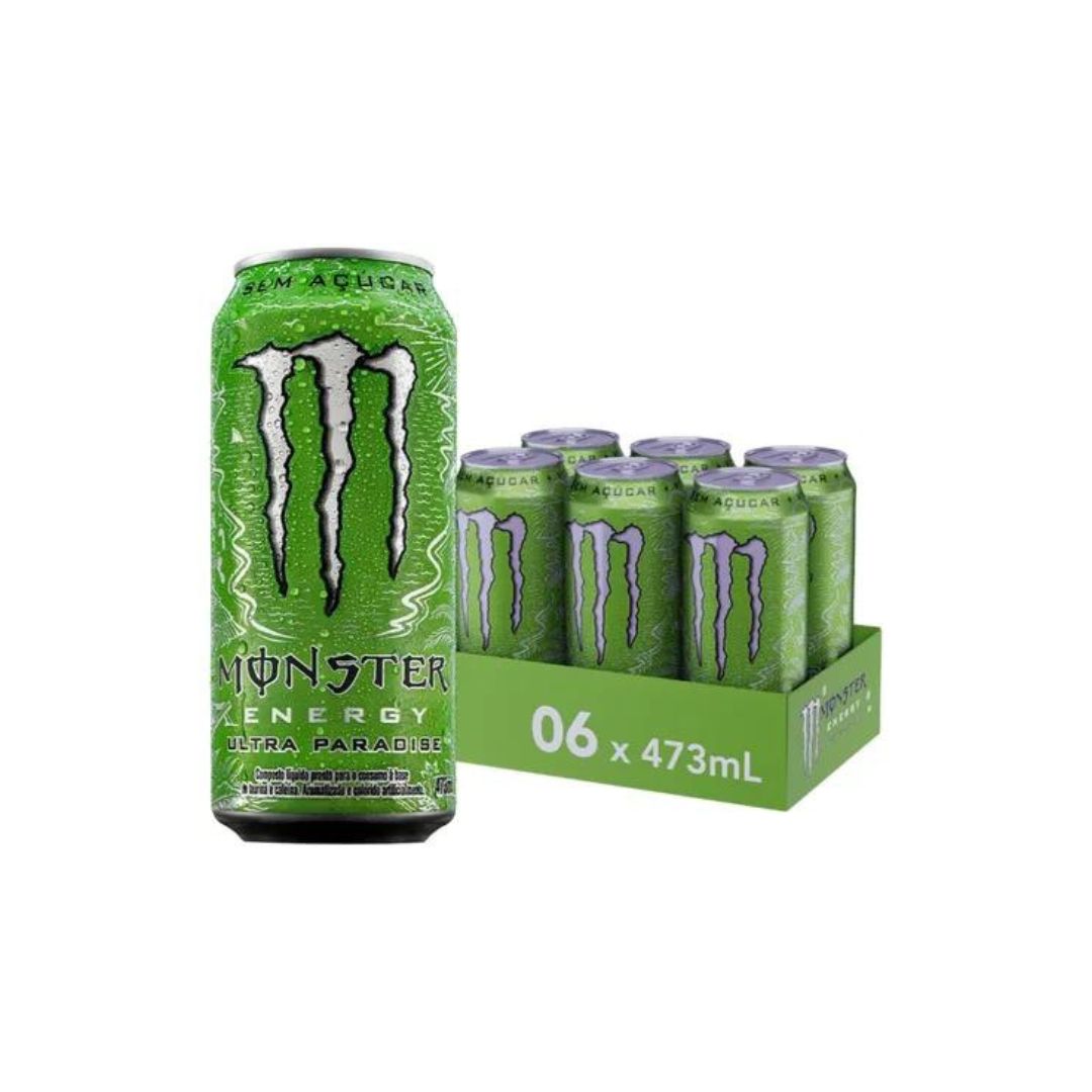Lot of 6 Juice Monster Energy Drink Ultra Paradise Flavour 473ml