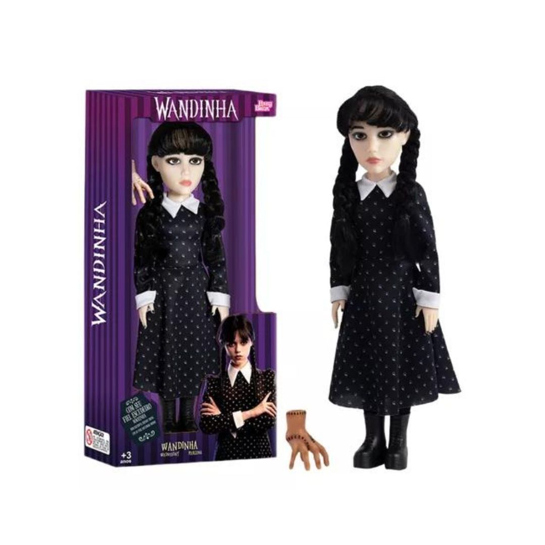 Brazilin Baby Brink Wandinha Addams Wednesday Netflix Doll Toy