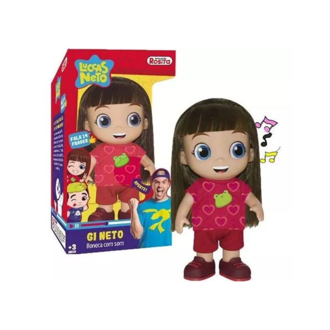 Brazilian Rosita Luccas Neto Gi Aventureira Youtuber Doll Toy with Sound