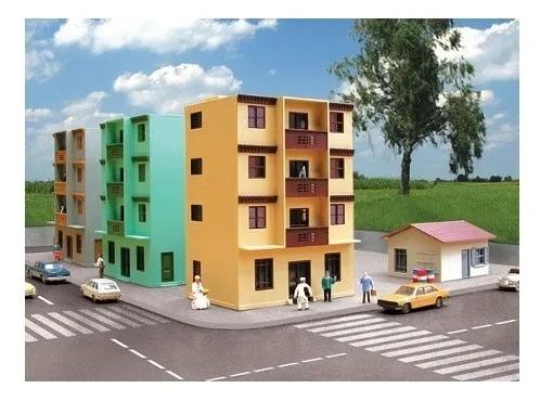 Apartment Building 1524 - Frateschi HO Scale 1:87