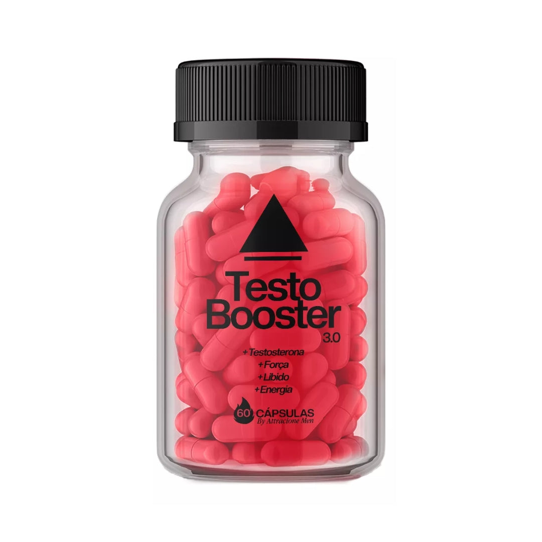 Testo Booster 3.0 Men 60 capsules Vitality Supplement Attracione