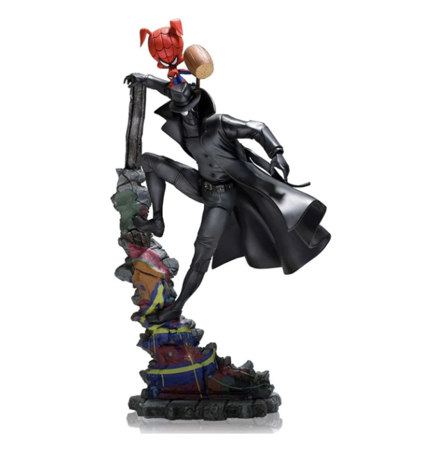 Spider Noir & Spider Pig Art Scale 1/10 Spiderman Into Spiderverse Iron Studios
