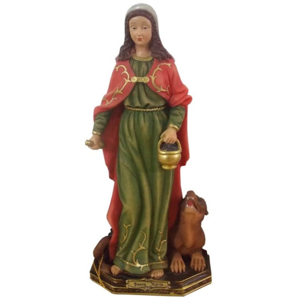 Brazilian Santa Marta Saint Resin Image 42cm Religious Collectible Decoration