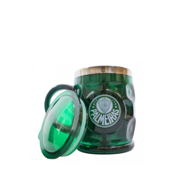 Brazilian Palmeiras Football Team Thermic Steel Green Mug Collectible Decorative